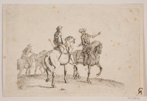 Drei uniformierte Reiter von Jørgen V. Sonne