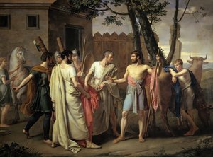 Cincinnatus verlässt den Pflug