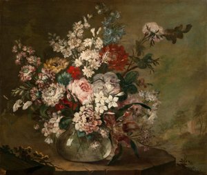 Stillleben mit Blumen in einer Vase