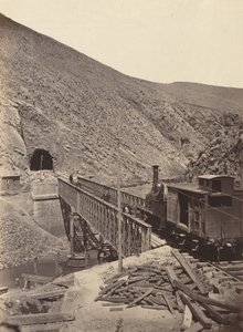 Brücke und Tunnel über Jalon, Madrid nach Zaragoza von Juan Laurent