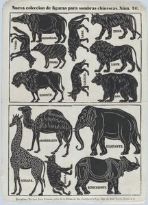Blatt 10 von Figuren für chinesische Schattenspielfiguren, 1859