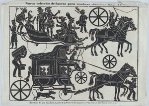 Blatt 13 von Figuren für chinesische Schattenspiele, 1859 von Juan Llorens