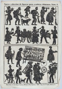 Blatt 1 der Figuren für chinesische Schattenspiele, 1859