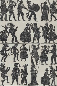 Blatt 7 der Figuren für chinesische Schattenspiele, 1859