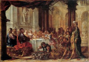 Die Hochzeit zu Kana Gemälde von Juan Valdés (1622-1690) 1660 von Juan de Valdes Leal