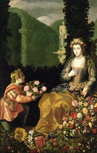 Opfergabe an Flora, 1627 von Juan der Hamen y van León