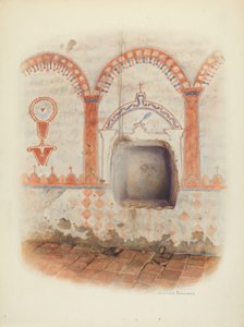 Wandmalerei und Taufnische von Juanita Donahoo