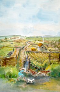 Ländliche Landschaft von Judith Dobie