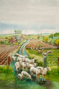 Ländliche Landschaft, ca. 2010