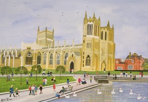 Bristol Cathedral und College Green, 1989