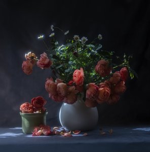 Stimmungsvolle Rosen Stillleben