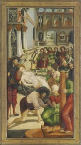 Die Verbrennung. Flügel vom St. Agatha-Altar, 1523 von Jörg Greimold