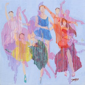 Bunte Balletttänzer