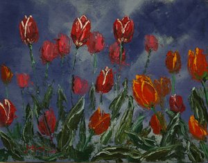 Dramatische Frühlings-Tulpen von Jukyong Park