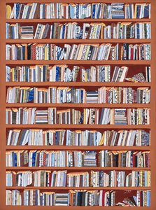 Eklektische Buchrücken