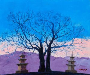 Ruhige Pagodenlandschaft von Jukyong Park