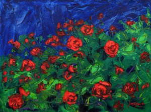 Lebendige rote Rosen von Jukyong Park