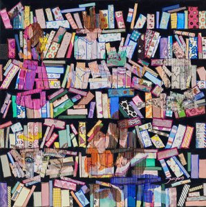 Verspielte Bücherregalmuster