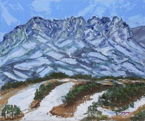 Winterliche Berglandschaft von Jukyong Park