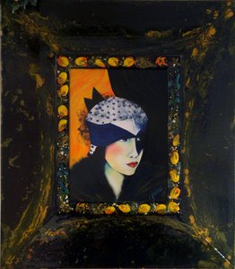 Belle Époque III -Dame mit Seidenkappe-
