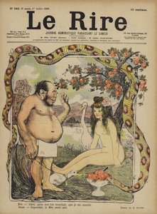 Adam und Eva, Illustration für Le Rire