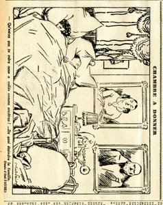 Candide, Satirisch in Schwarz-Weiß von Jules Abel Faivre