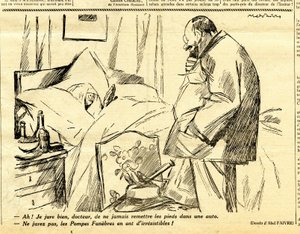 Candide, Satirisch in Schwarz-Weiß von Jules Abel Faivre