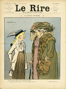 Illustration von Abel Faivre (1867-1945) für das Titelblatt von Le Rire von Jules Abel Faivre