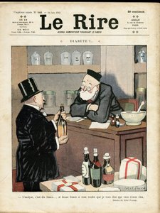 Illustration von Abel Faivre (1867-1945) für das Cover von Le Rire von Jules Abel Faivre