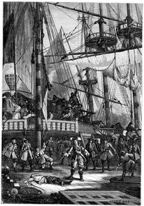 Jean Bart tötet den niederländischen Kapitän der Neptune von Jules Achille Noel