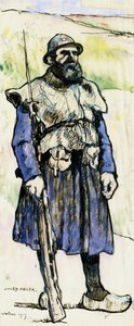 Soldat in Verdun von Jules Adler