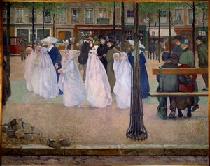 Die Kommunikanten oder Frühling von Paris von Jules Adler