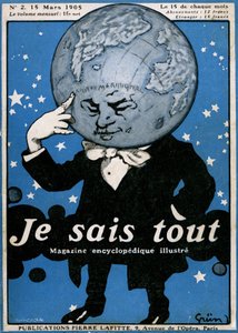 Titelblatt der berühmten enzyklopädischen Zeitschrift „Je sais tout“ Nr. 2, 15. März 1905 von Jules Alexandre Gruen or Grun