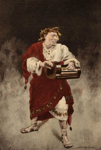 Nero spielt den alten Mann. Pantagruel. Illustration von Jules Garnier. In „Rabelais et l