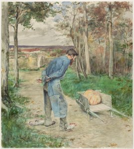 Die Eichel und der Kürbis von Jules Bastien Lepage