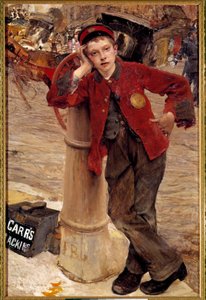 Der kleine englische Schuhputzer von Jules Bastien Lepage