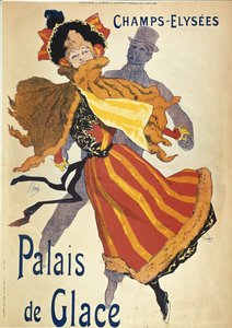 Werbung für den Eispalast auf den Champs-Elysées, von Jules Chéret von Jules Cheret