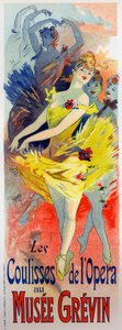 Kunst. Unterhaltung. Tänzer an der Oper von Paris. Plakat von Jules Cheret, Frankreich von Jules Cheret