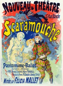 Scaramouche, Ballett von Felicia Mallet. Plakat von Jules Cheret, Frankreich, um 1895 von Jules Cheret