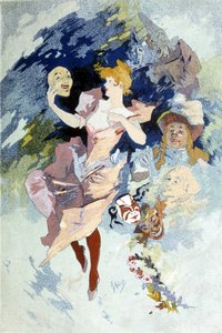 Entwurf von Cherret für den Karneval Ende des 19. Jahrhunderts