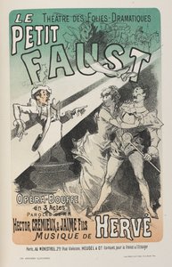 Plakat für Le Petit Faust, aus 