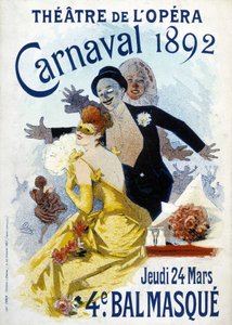 Plakat von Cherret für den Karneval von 1892 im Operntheater. von Jules Cheret