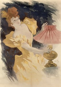 Saxoleine (Werbung für Lampenöl), Frankreich 1890er