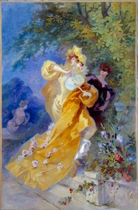 Der Gelbe Domino von Jules Cheret