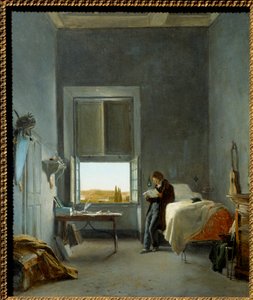 Der Künstler in seinem Zimmer in der Villa Medici