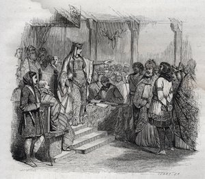 Ermengarde von Hesbaye ließ Bernard von Italien zur Blindheit verurteilen von Jules David