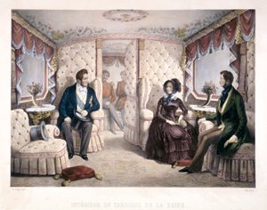 König Louis Philippe, Königin Victoria und Prinz Albert in der königlichen Kutsche, 1846 von Jules David