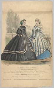 Moden von Mme. Antonie Lalanne, Nr. 791, aus Le Moniteur de la Mode, 1848 von Jules David