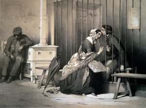 Gefangener, von Jules David (1808-1892), Stich, Frankreich