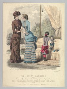 Die neuesten Moden, speziell entworfen und vorbereitet für die Modistin, Schneiderin und Dr..., 1880-82 von Jules David